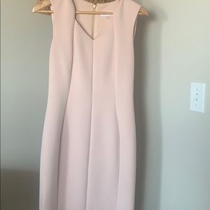 Classic pink sheath dress 😂